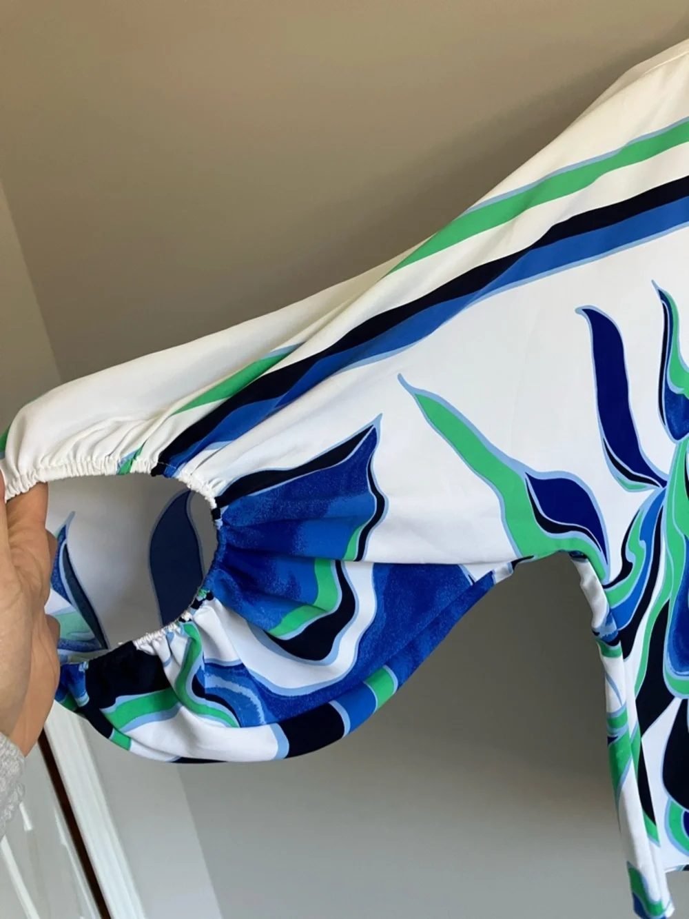 Joseph Ribkoff abstract print boxy blouse size 16 - Picture 4 of 8